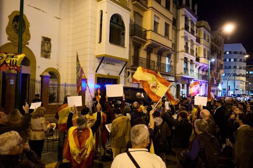 Manifestación contra la amnistía en Ferraz, cortes en Gran Vía, y protestas en el resto de sedes del PSOE hoy, en directo: última hora en Madrid y el resto de España