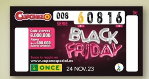Comprobar Cuponazo Black Friday 2023 de la ONCE: número ganador y listado de premios del sorteo especial hoy