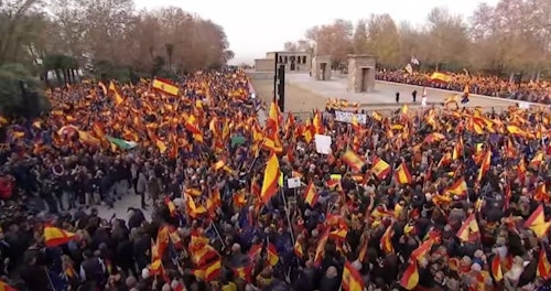 Manifestación contra la amnistía y por la igualdad de los españoles convocada por el PP en el Templo de Debod y Ferraz, última hora y reacciones hoy, en directo