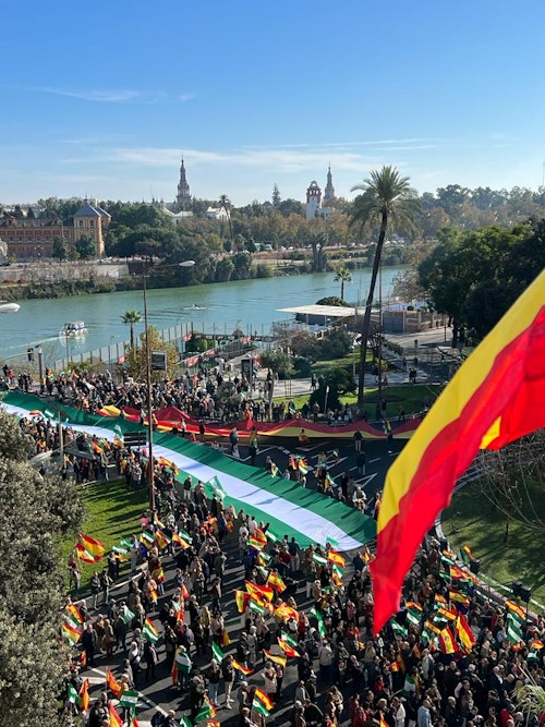 Manifestación en Sevilla por la defensa de Andalucía, en directo: última hora de la concentración