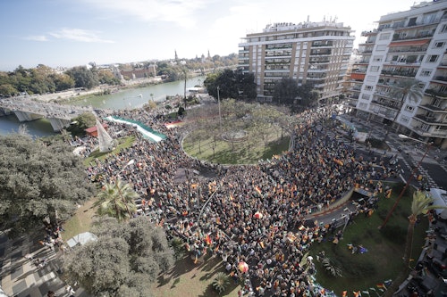 Manifestación en Sevilla por la defensa de Andalucía, en directo: última hora de la concentración
