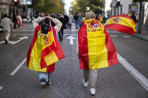 Manifestación contra la amnistía y por la igualdad de los españoles convocada por el PP en el Templo de Debod y Ferraz, última hora y reacciones hoy, en directo