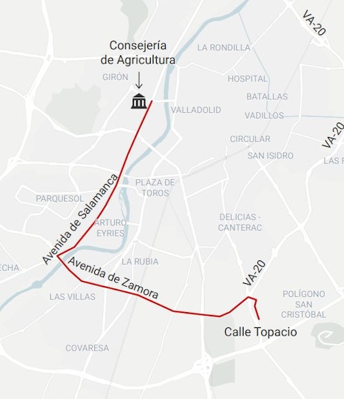 Así te hemos contado la tractorada de este lunes, que ha provocado atascos en la avenida de Zamora