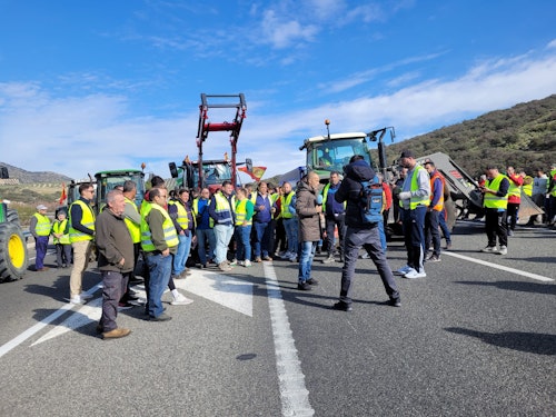 Así hemos contado la tractorada de este martes en Granada