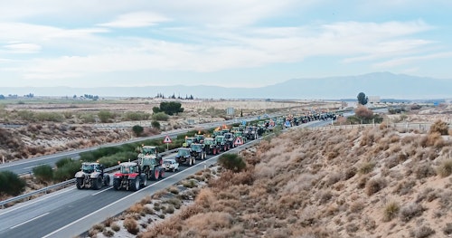 Así hemos contado la tractorada de este martes en Granada