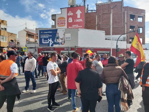 Protesta de tractores en Murcia, en directo | Los agricultores se retiran de la ciudad pero siguen en el Puerto de la Cadena