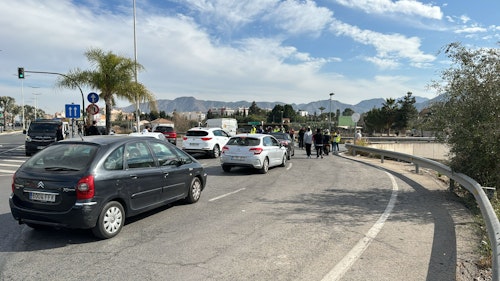 Protesta de tractores en Murcia, en directo | Los agricultores se retiran de la ciudad pero siguen en el Puerto de la Cadena