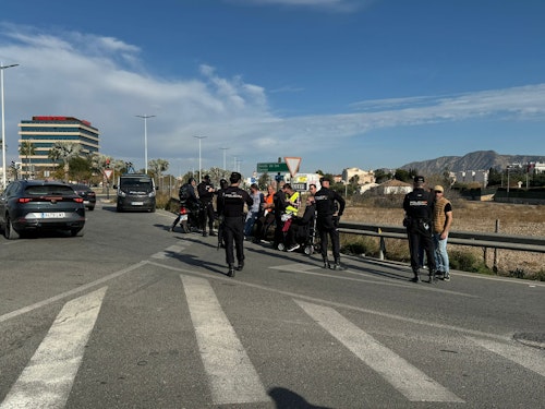 Protesta de tractores en Murcia, en directo | Los agricultores se retiran de la ciudad pero siguen en el Puerto de la Cadena