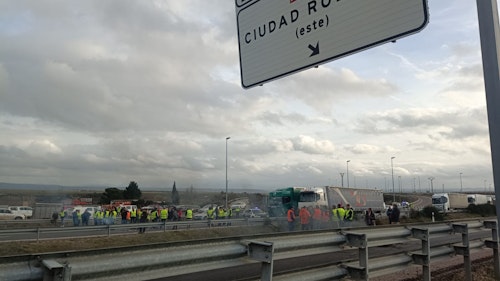 Así le hemos contado en directo la segunda jornada de protestas de los agricultores en Salamanca
