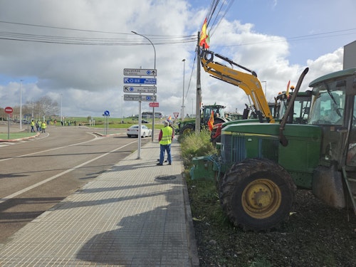 Así hemos narrado el cuarto día de protestas agrarias en Extremadura