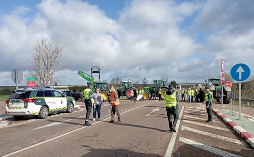 Así hemos narrado el cuarto día de protestas agrarias en Extremadura