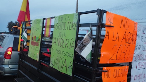 Así hemos narrado el cuarto día de protestas agrarias en Extremadura