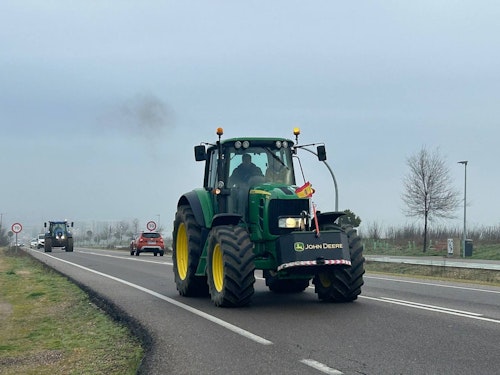 Así te hemos contado en directo las protestas agrarias de hoy miércoles en Salamanca