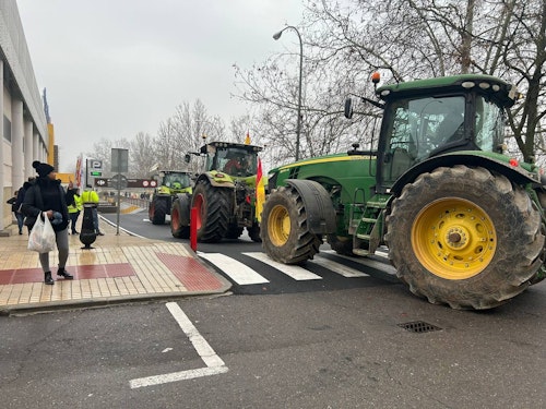 Así te hemos contado en directo las protestas agrarias de hoy miércoles en Salamanca
