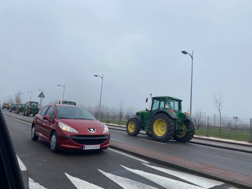 Así te hemos contado en directo las protestas agrarias de hoy miércoles en Salamanca