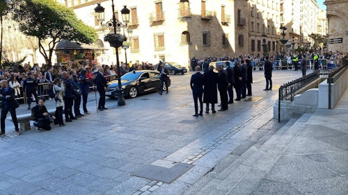 La Reina Letizia derrocha simpatía en Salamanca