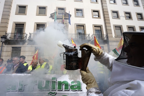 Sigue en directo y desde dentro la tractorada en Madrid