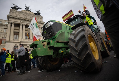 Sigue en directo y desde dentro la tractorada en Madrid