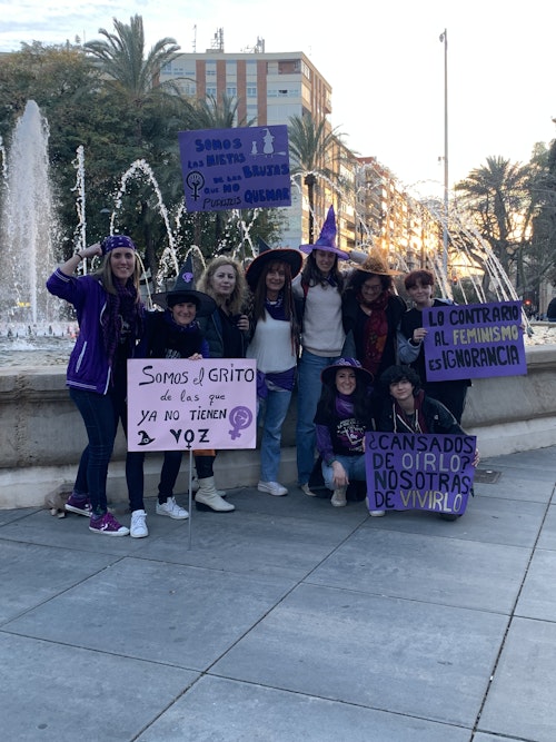 El feminismo dice en Murcia basta a las agresiones sexuales y se acuerda de Palestina