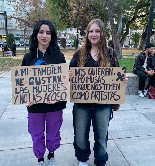 El feminismo dice en Murcia basta a las agresiones sexuales y se acuerda de Palestina