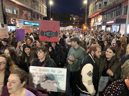 El feminismo dice en Murcia basta a las agresiones sexuales y se acuerda de Palestina