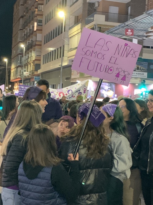 El feminismo dice en Murcia basta a las agresiones sexuales y se acuerda de Palestina