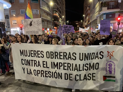 El feminismo dice en Murcia basta a las agresiones sexuales y se acuerda de Palestina