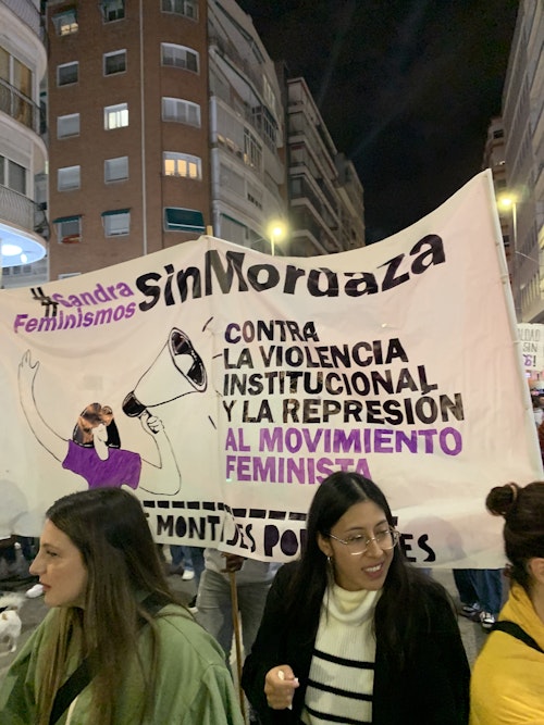 El feminismo dice en Murcia basta a las agresiones sexuales y se acuerda de Palestina