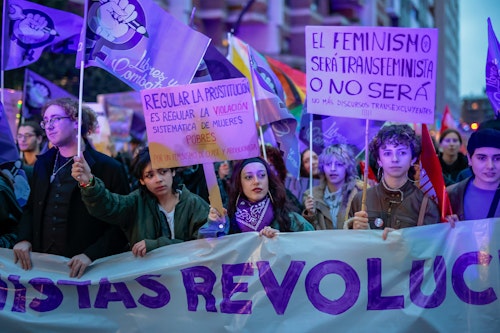 Así han sido las manifestaciones por el Día de la Mujer en Asturias