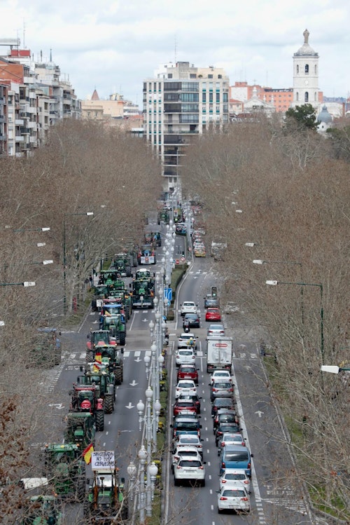 Así te contamos una nueva protesta del campo en Valladolid