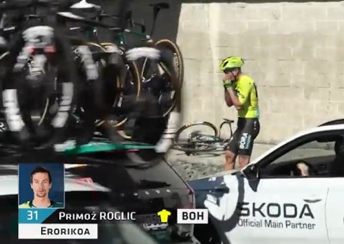 Etapa 3 de la Itzulia: Hermans se impone al sprint en Alsasua y Ayuso se cae a poco más de un kilómetro de la meta