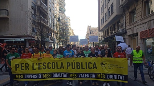 Así ha sido la jornada de huelga en la educación valenciana
