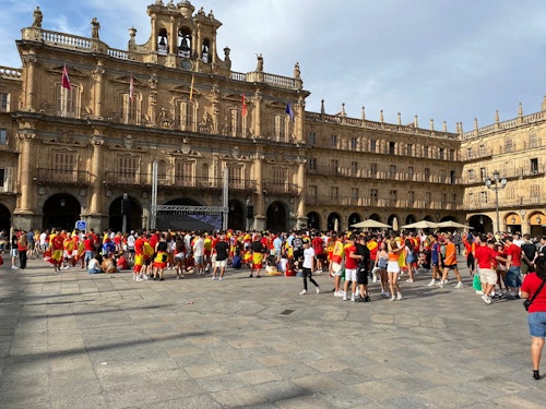 Así ha vibrado Salamanca con el triunfo de España