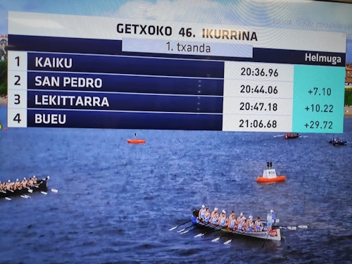 La bandera de Getxo, en directo