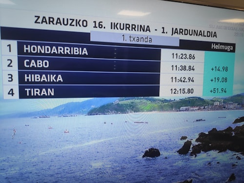 Triunfo para Urdaibai en la primera jornada de la Bandera de Zarautz