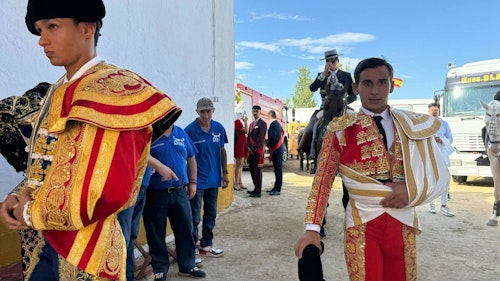 Ismael Martín y Sergio Pérez, a hombros en La Florida