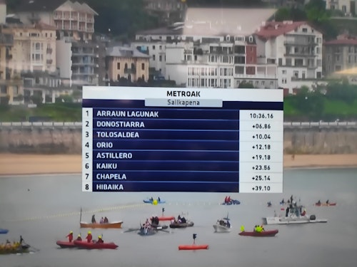 La bandera de La Concha, en directo