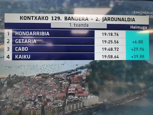 La bandera de La Concha, en directo