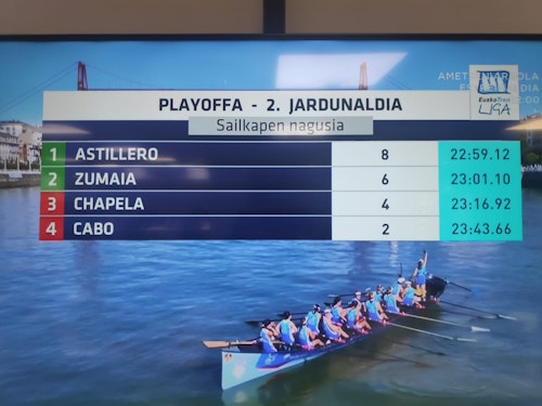 En directo, bandera El Corte Inglés en Portugalete