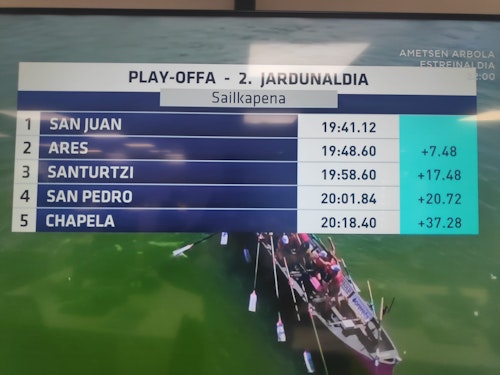 En directo, bandera El Corte Inglés en Portugalete