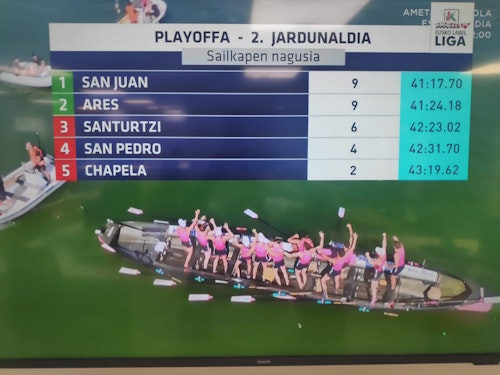 En directo, bandera El Corte Inglés en Portugalete