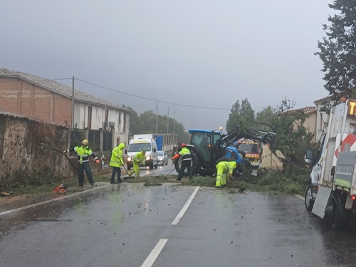 Las consecuencias del huracán Kirk en Salamanca en directo