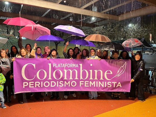 La lluvia no frena la reivindicación feminista en Murcia: «La lucha es diaria»