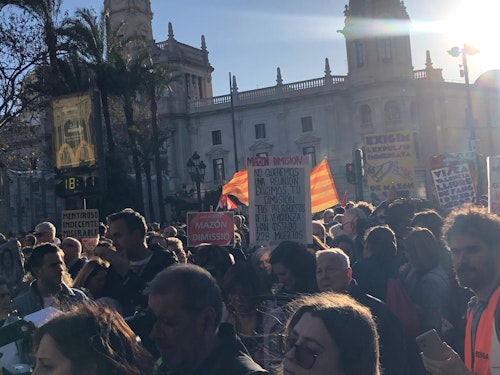 Así te hemos contado la sexta manifestación contra Mazón en Valencia