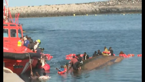 Vuelco mortal de un cayuco en El Hierro: llevaba más de diez días de travesía y al menos 20 niños a bordo