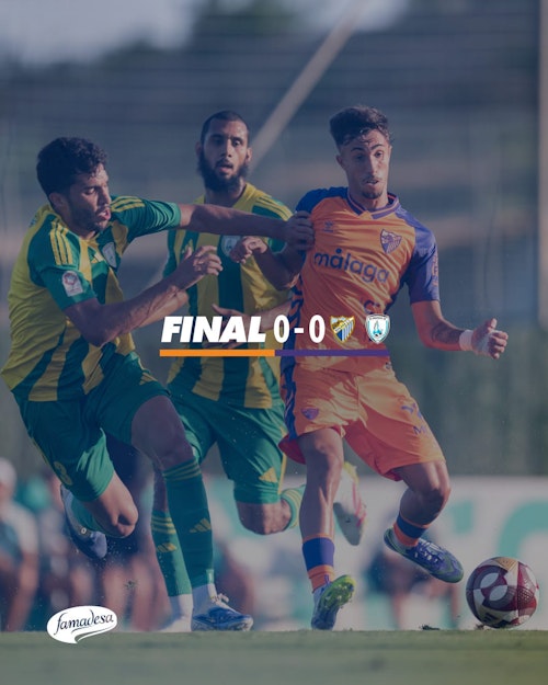 Directo | Final del partido. Primer empate del Málaga en esta pretemporada