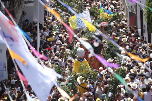 Agaete se rinde a La Rama: baile, tambores, fiesta y tradición