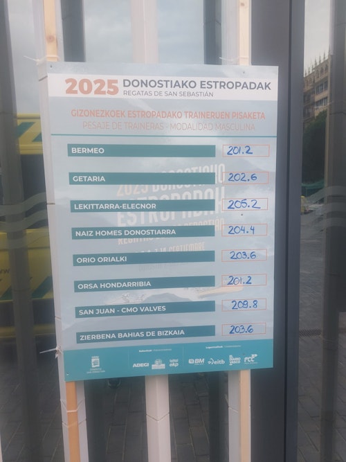 En directo, la bandera de La Concha