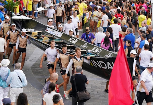 En directo, la bandera de La Concha