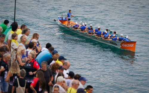 En directo, la bandera de La Concha